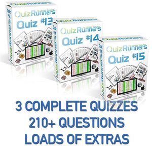 3 Complete Trivia Night Quizzes - Quiz 13, 14 and 15 