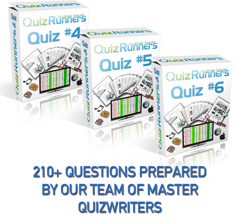 3 Complete Trivia Night Quizzes - Quiz 4, 5 and 6