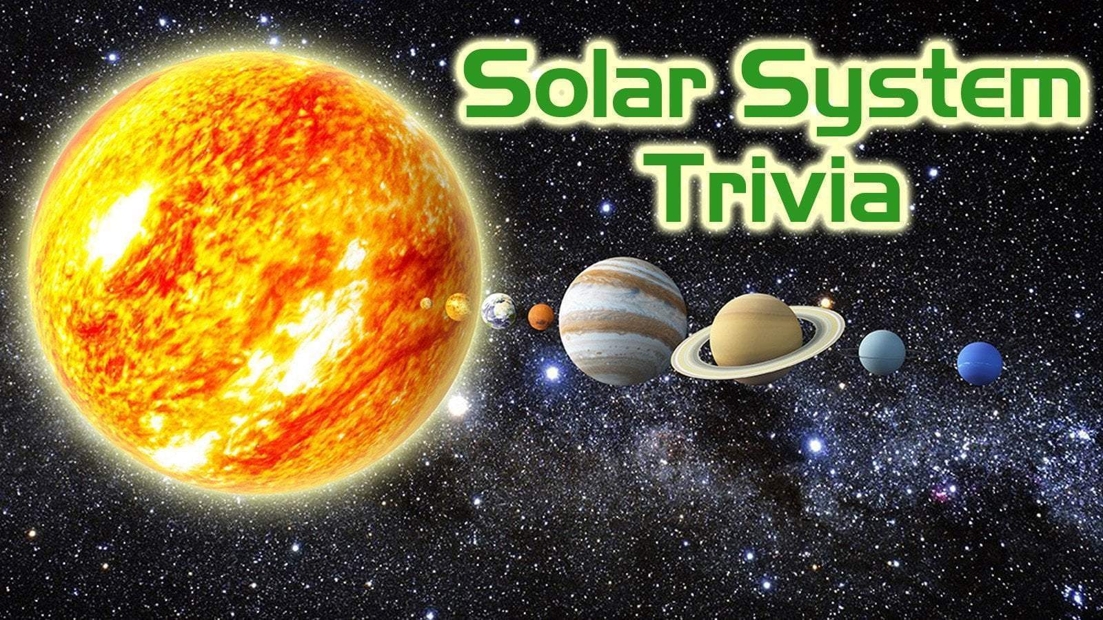 Free Trivia Night Questions - The Solar System