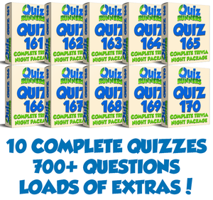 10-Pack Bundle including Quiz #161 to Quiz #170