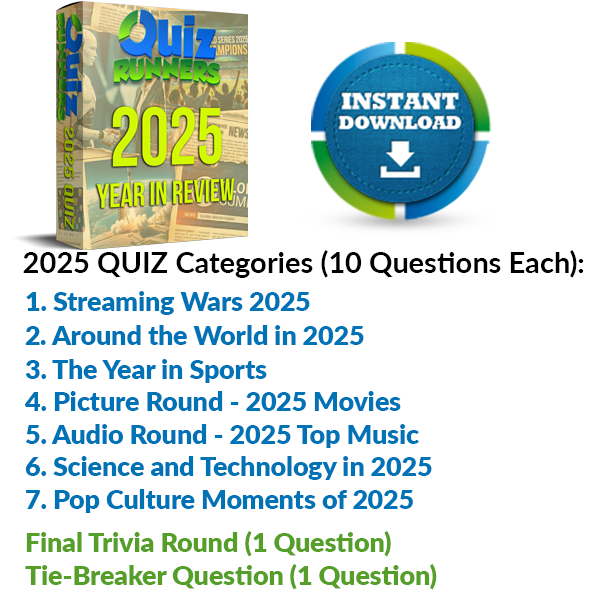 2025 Year in Review Quiz Pack