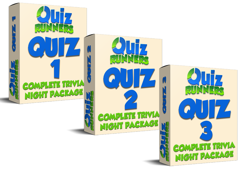 3-Pack Trivia Night Package, Quizzes #1, #2, and #3