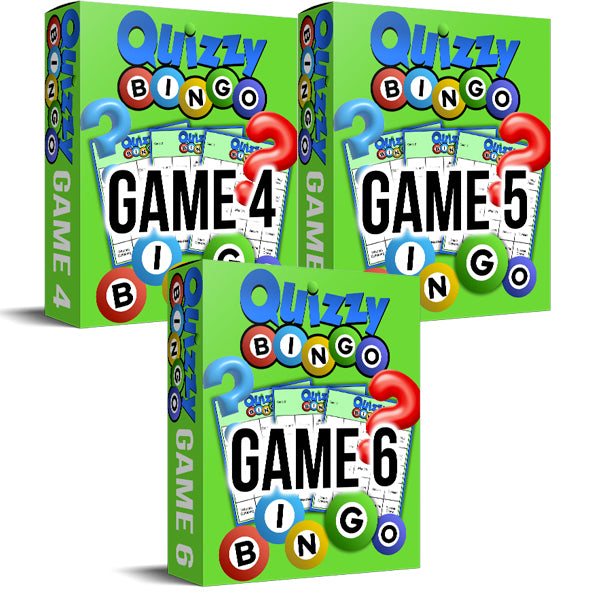 Quizzy Bingo Game 4-5-6