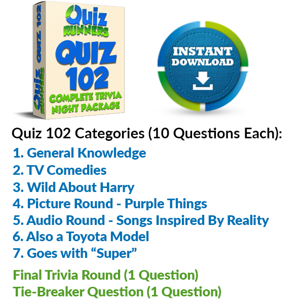 Quiz Night Kit 102