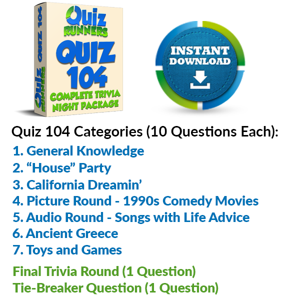 Quiz Night Kit 104