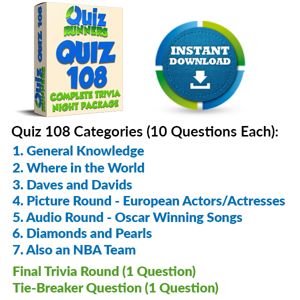 Quiz Night Kit 108