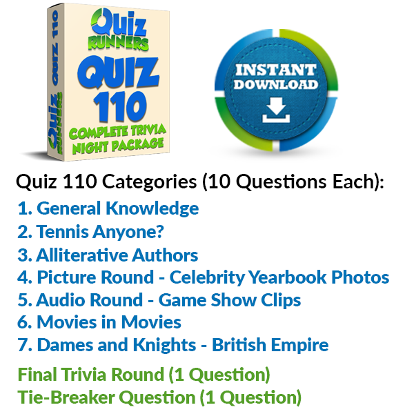 Quiz Night Kit 110