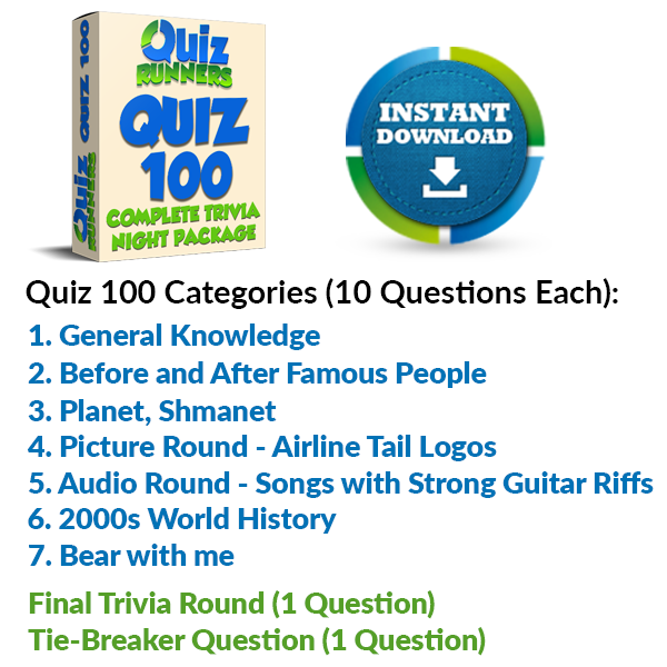 Quiz Night Kit 100