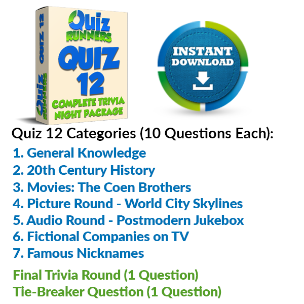 Quiz Night Kit 12