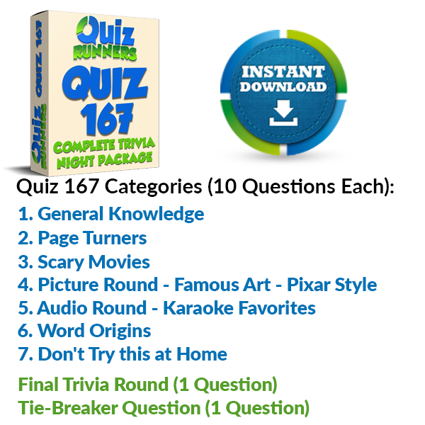 Quiz Night Kit 167
