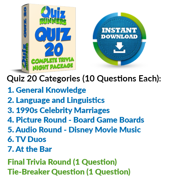 Quiz Night Kit 20