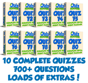 10-Pack Bundle including Quiz #71 to Quiz #80