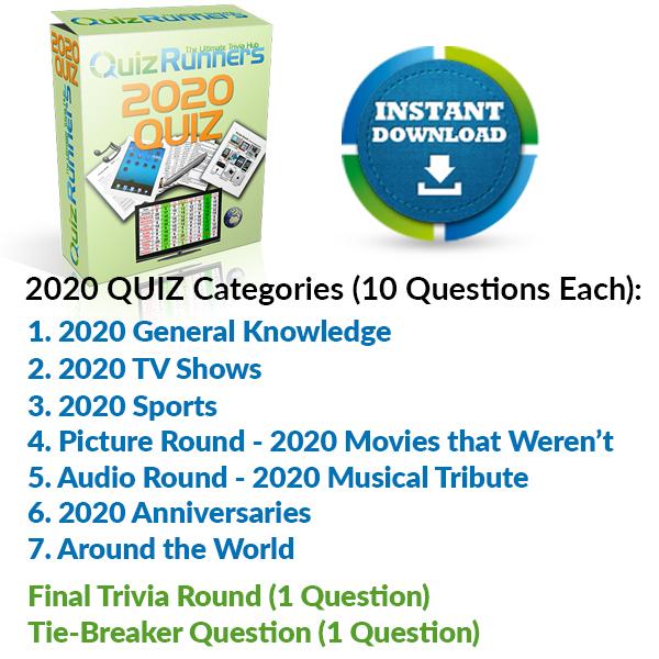 2020 Quiz - Year in Review