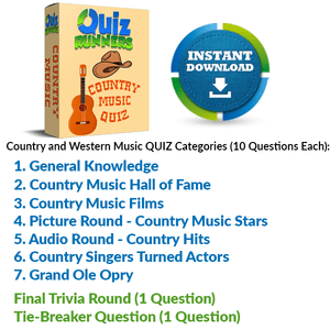 Country and Western Music QUIZ