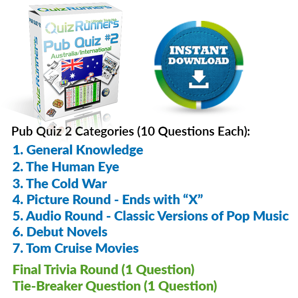 Pub Quiz Kit 2 Australia/International Edition