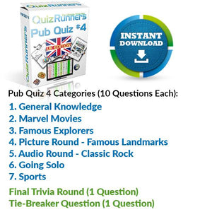 Pub Quiz Kit 4 UK Edition