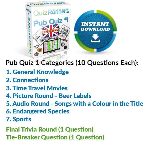 Pub Quiz Kit 1 UK Edition
