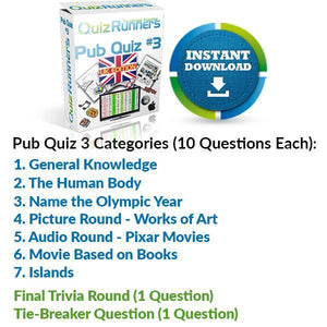 Pub Quiz Kit 3 UK Edition