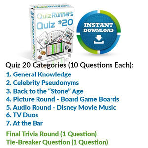 Quiz Night Kit 20