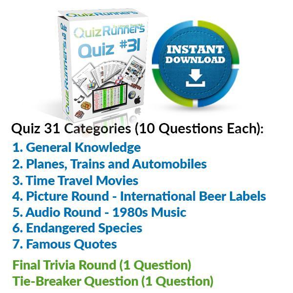 Quiz Night Kit 31