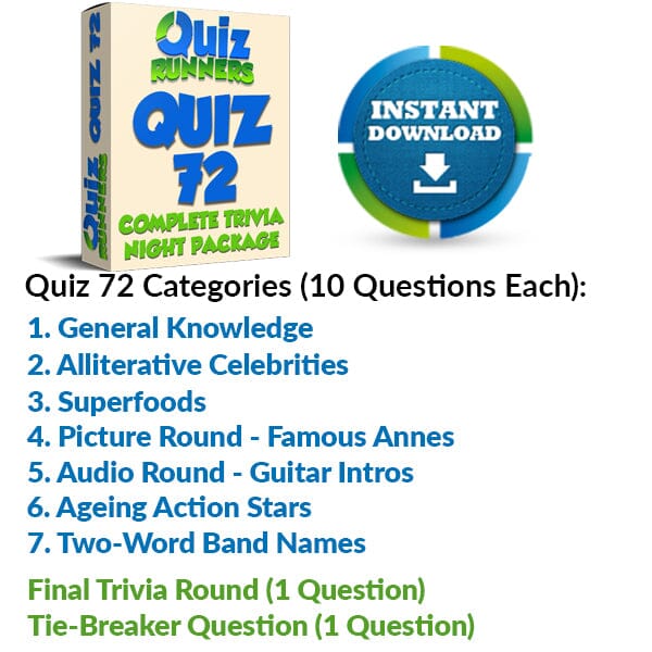 Quiz Night Kit 72