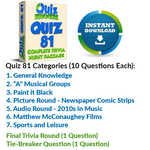 Quiz Night Kit 81