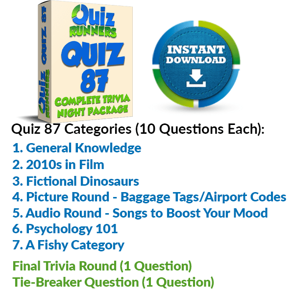 Quiz Night Kit 87