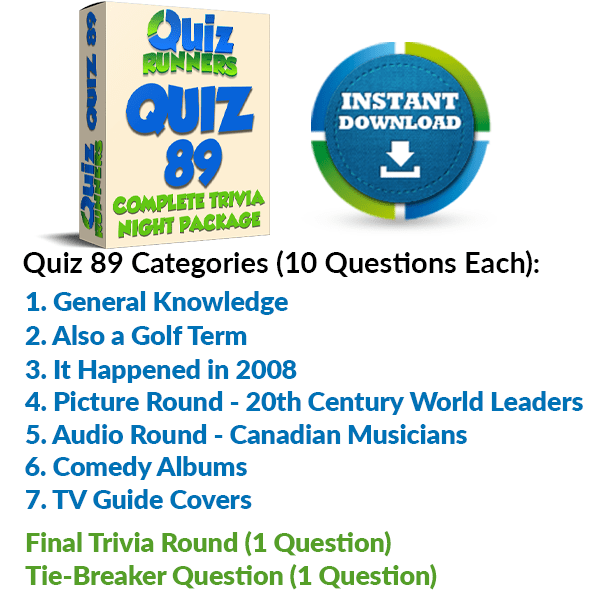 Quiz Night Kit 89