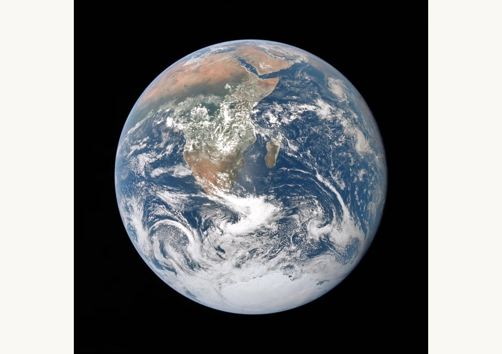 The Blue Marble photograph of Earth taken by Apollo 17 in December 1972
