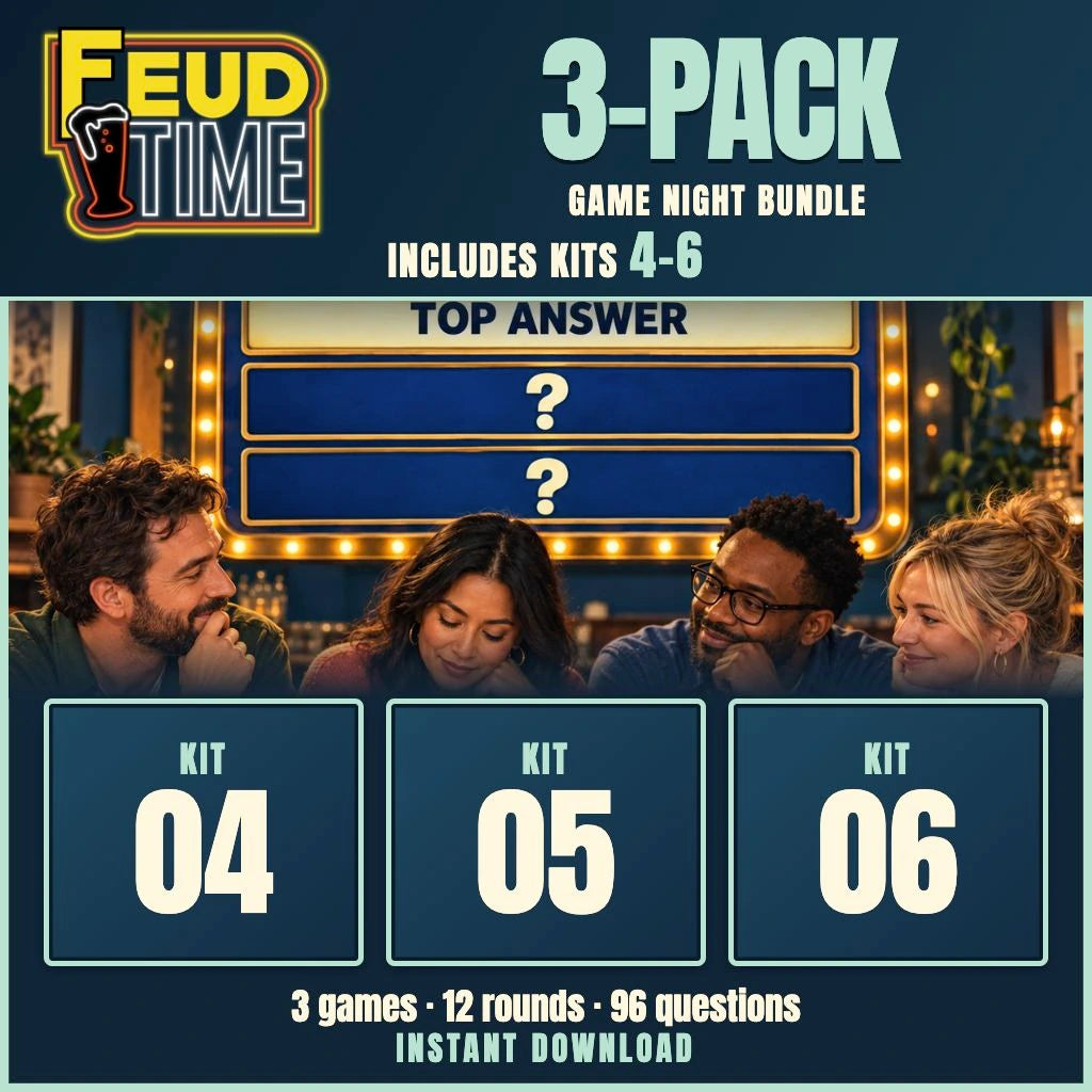 Feud Time 3-Pack #2 Includes Kit 4-5-6