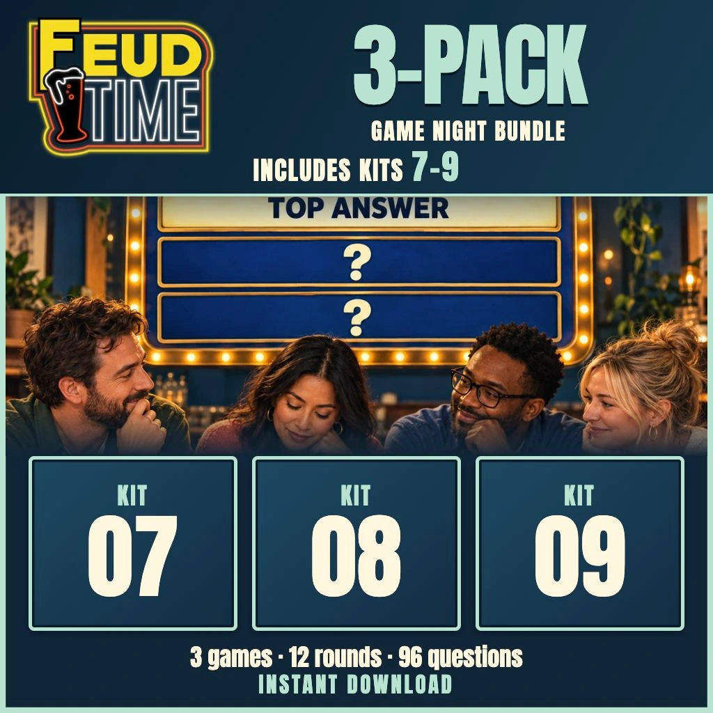Feud Time 3-Pack #3 Includes Kit 7-8-9