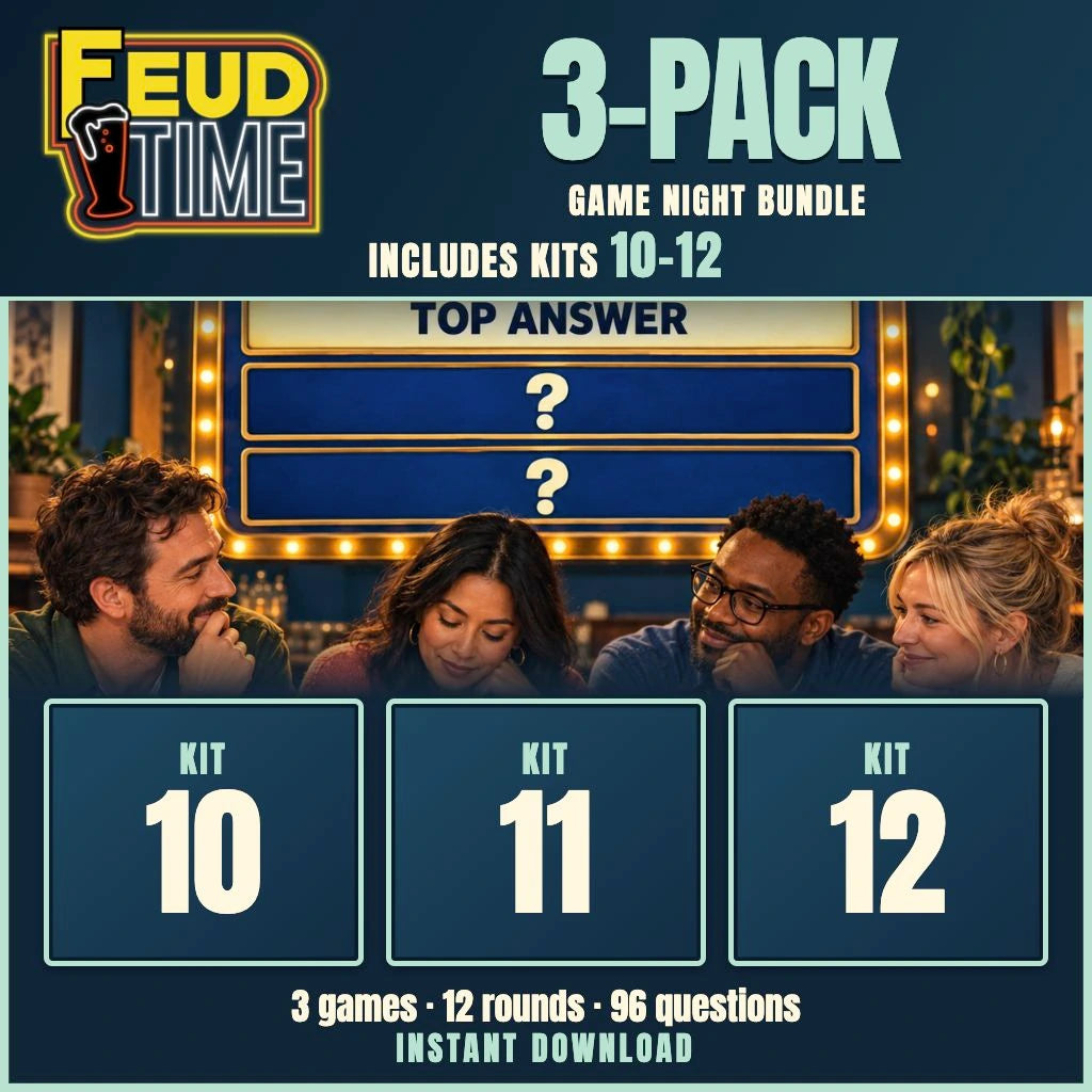 Feud Time 3-Pack #4 Includes Kit 10-11-12