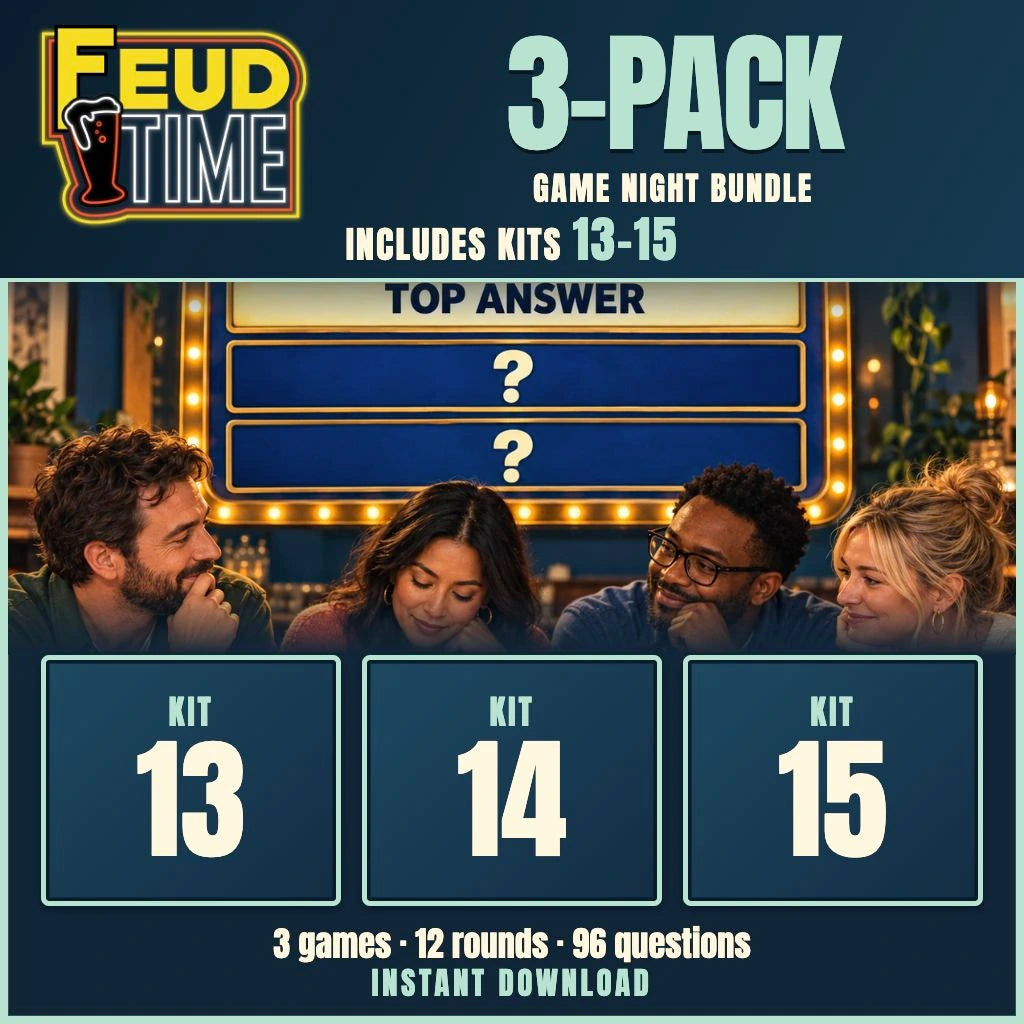 Feud Time 3-Pack #5 Includes Kit 13-14-15