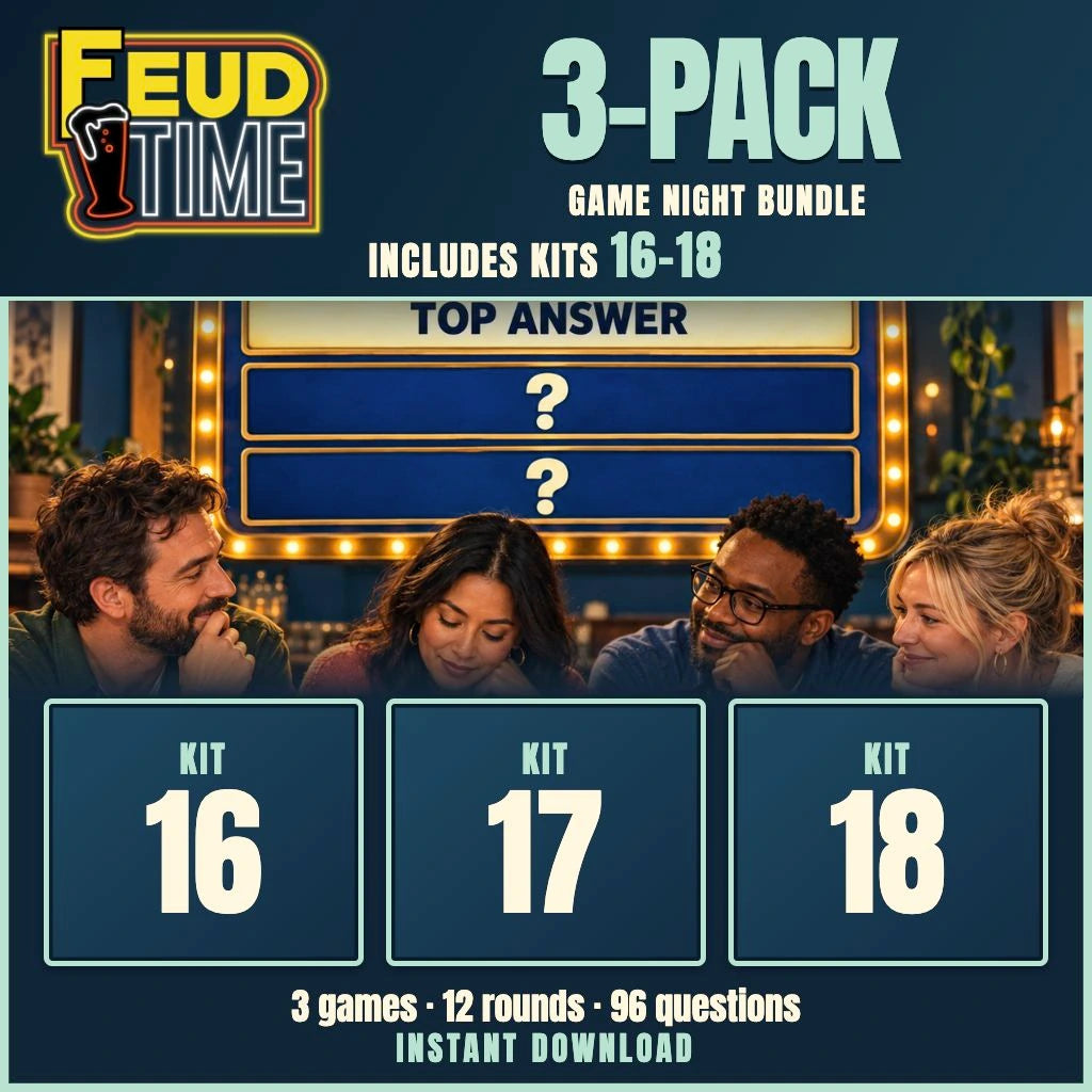Feud Time 3-Pack #6 Includes Kit 16-17-18