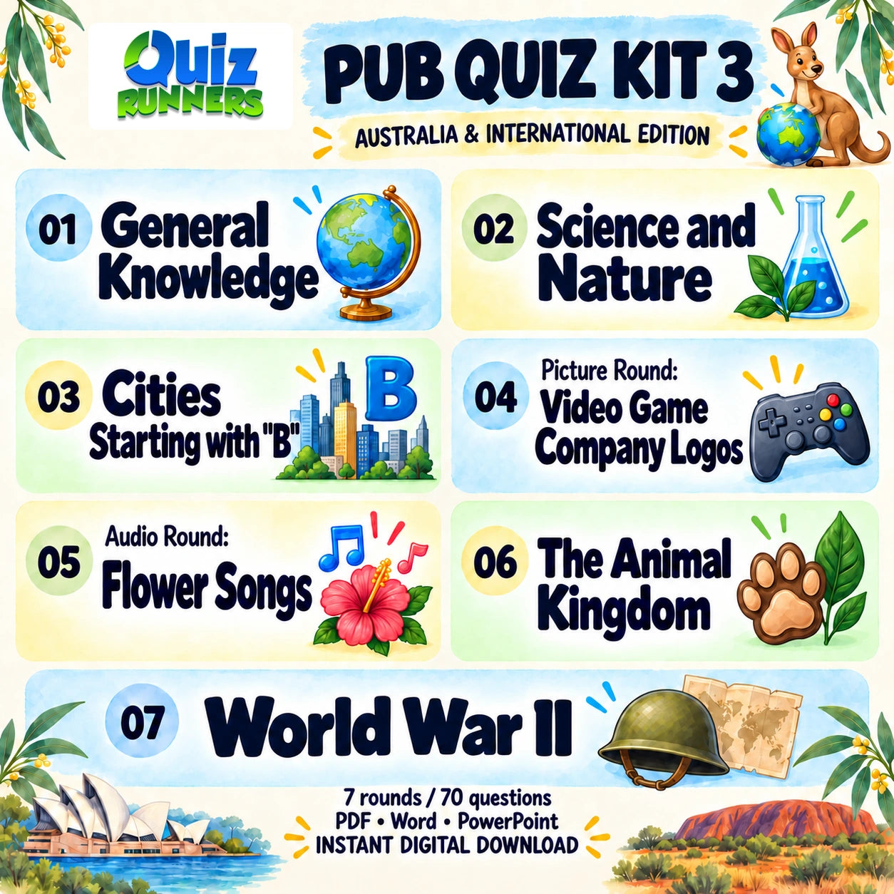 Pub Quiz Kit 3 Australia-International Edition