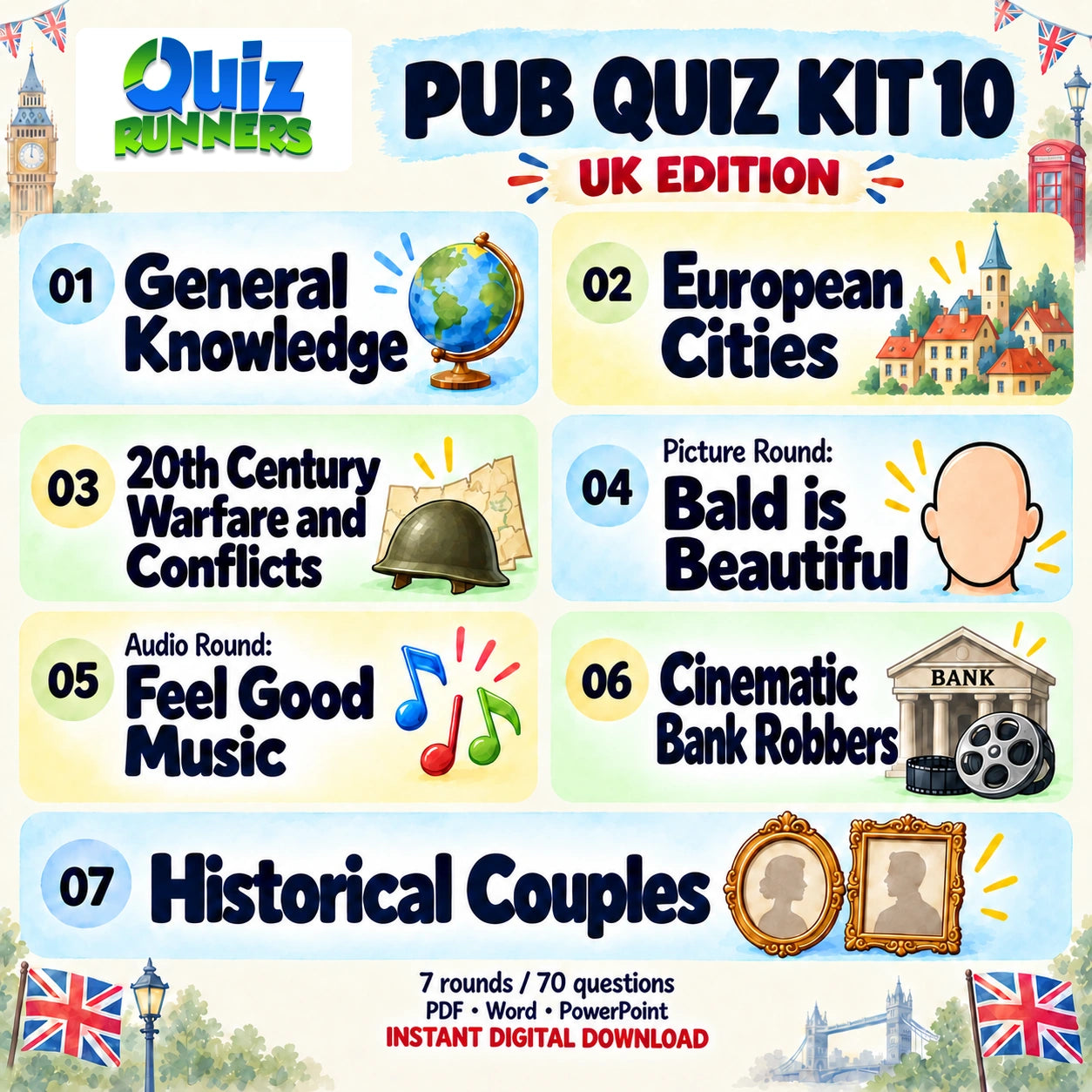 Pub Quiz Kit 10 UK Edition