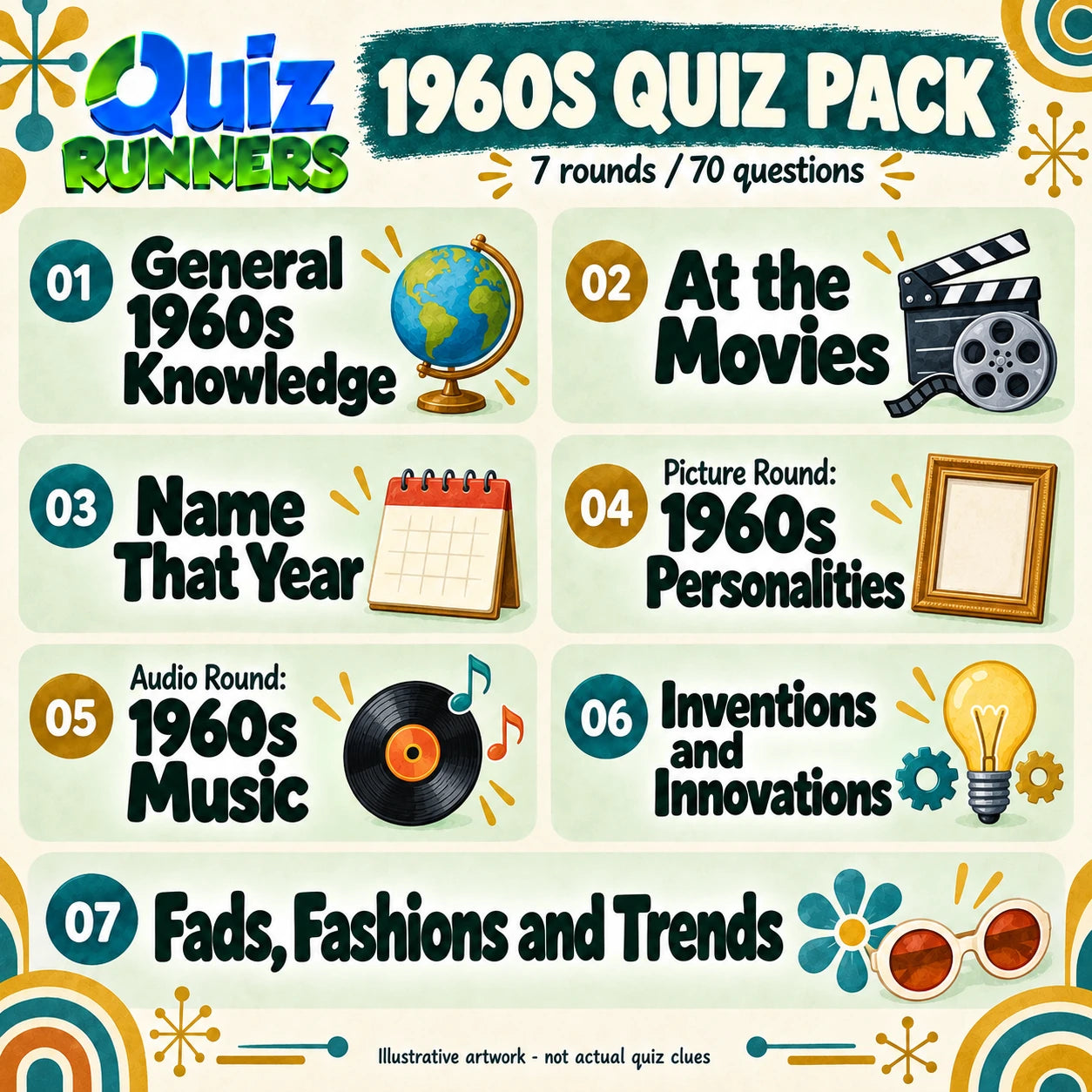 1960s Quiz Pack